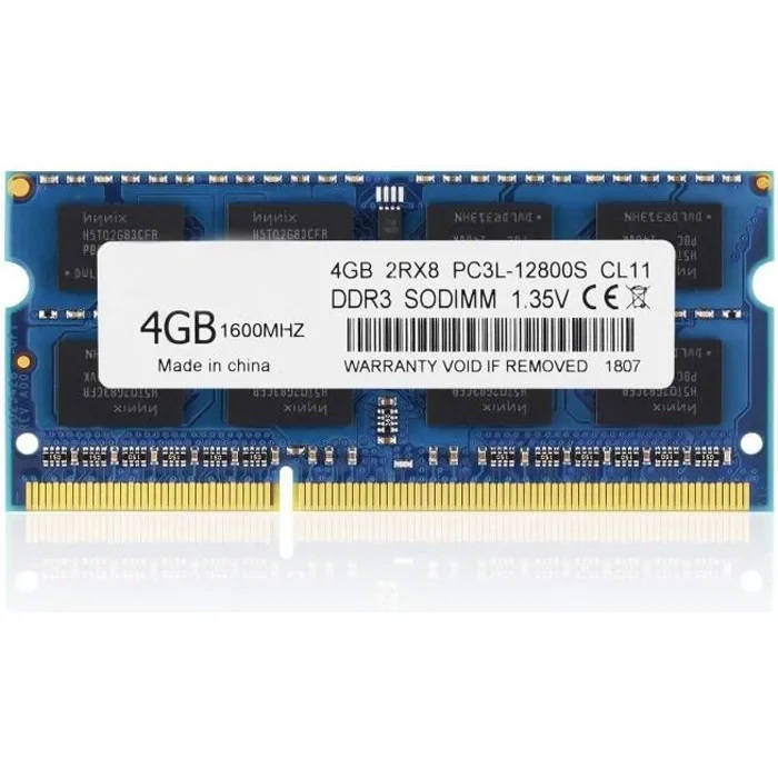  RAM DDR3 4GB PC3L SODIMM FOR RECOVERED LAPTOP