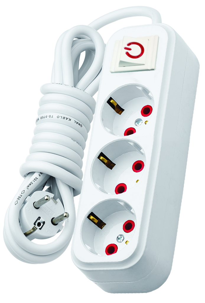  3 OUTLET MULTI-OUTLET 5m WITH BMS SWITCH