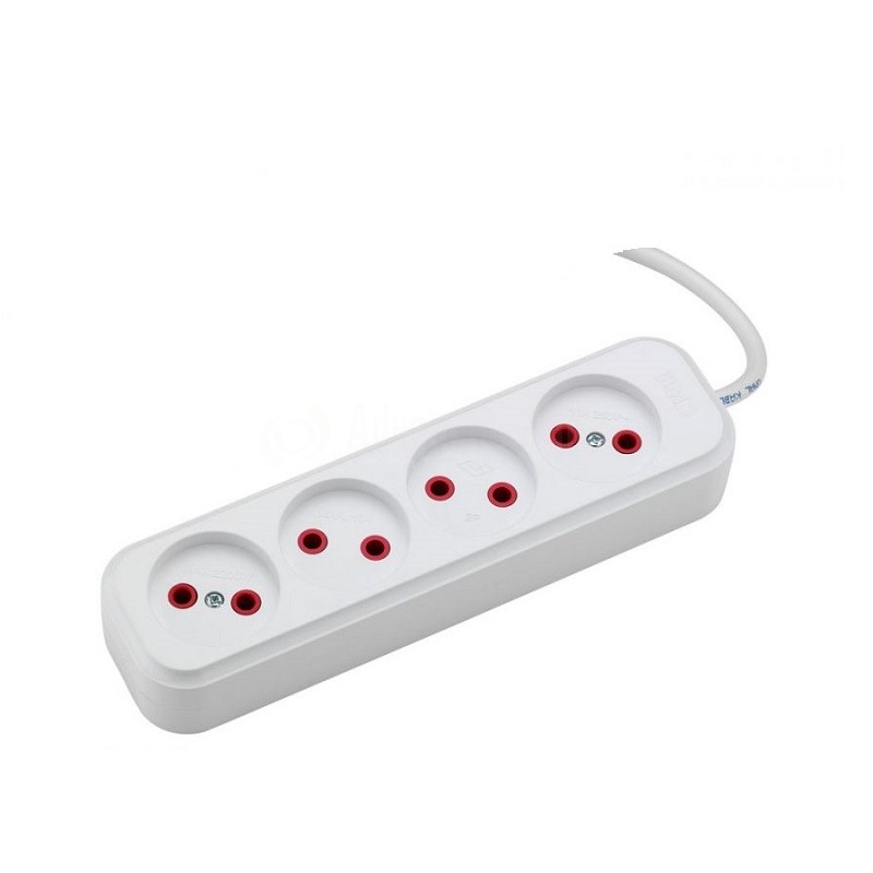 4-socket power strip 3m without switch BMS