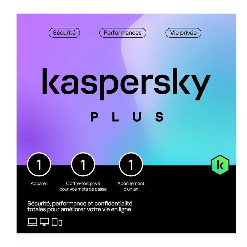 KASPERSKY PLUS 1 POSTE 1 AN COFFRET