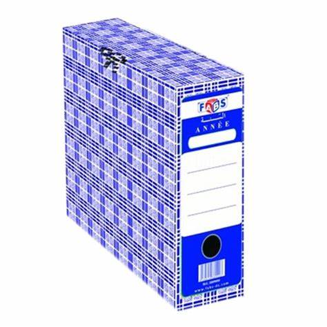 BOITE D'ARCHIVE 10cm CARTON 800g FABS
