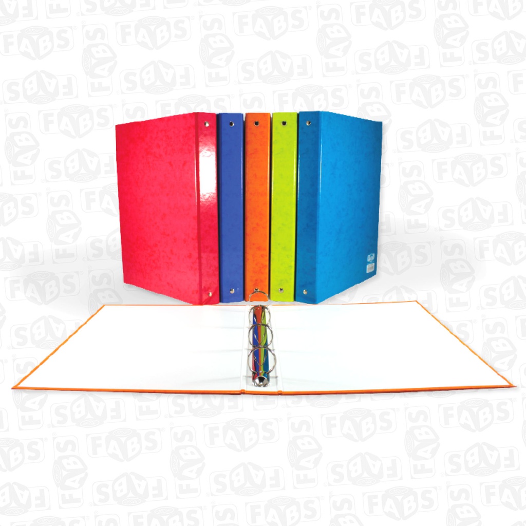 4-RING CARDBOARD BINDER FABS TASN'YF
