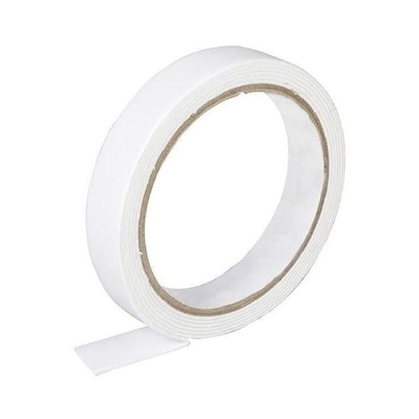  DOUBLE SIDED WHITE TAPE 18mm 2m PLUMA