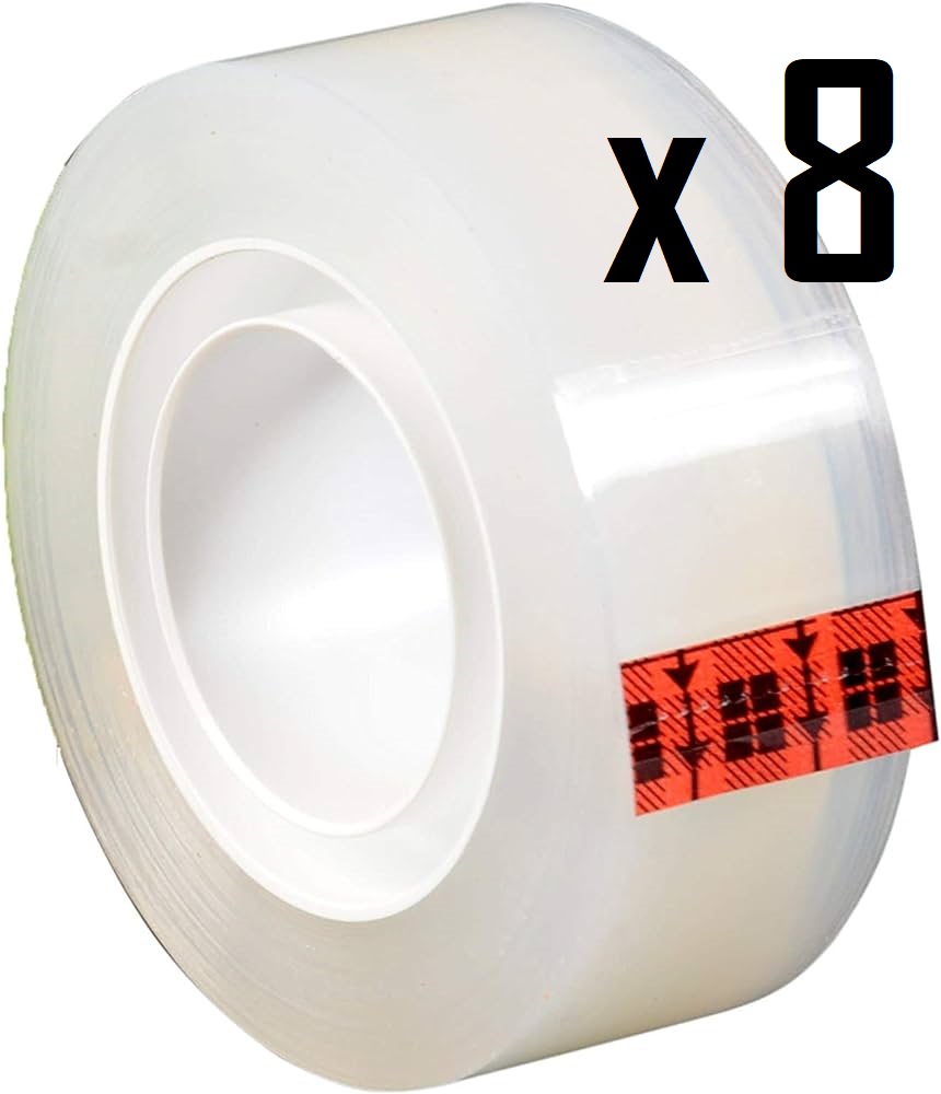 SCOTCH OFFICE 60Y TRANSPARENT 8PCS ROLLEX