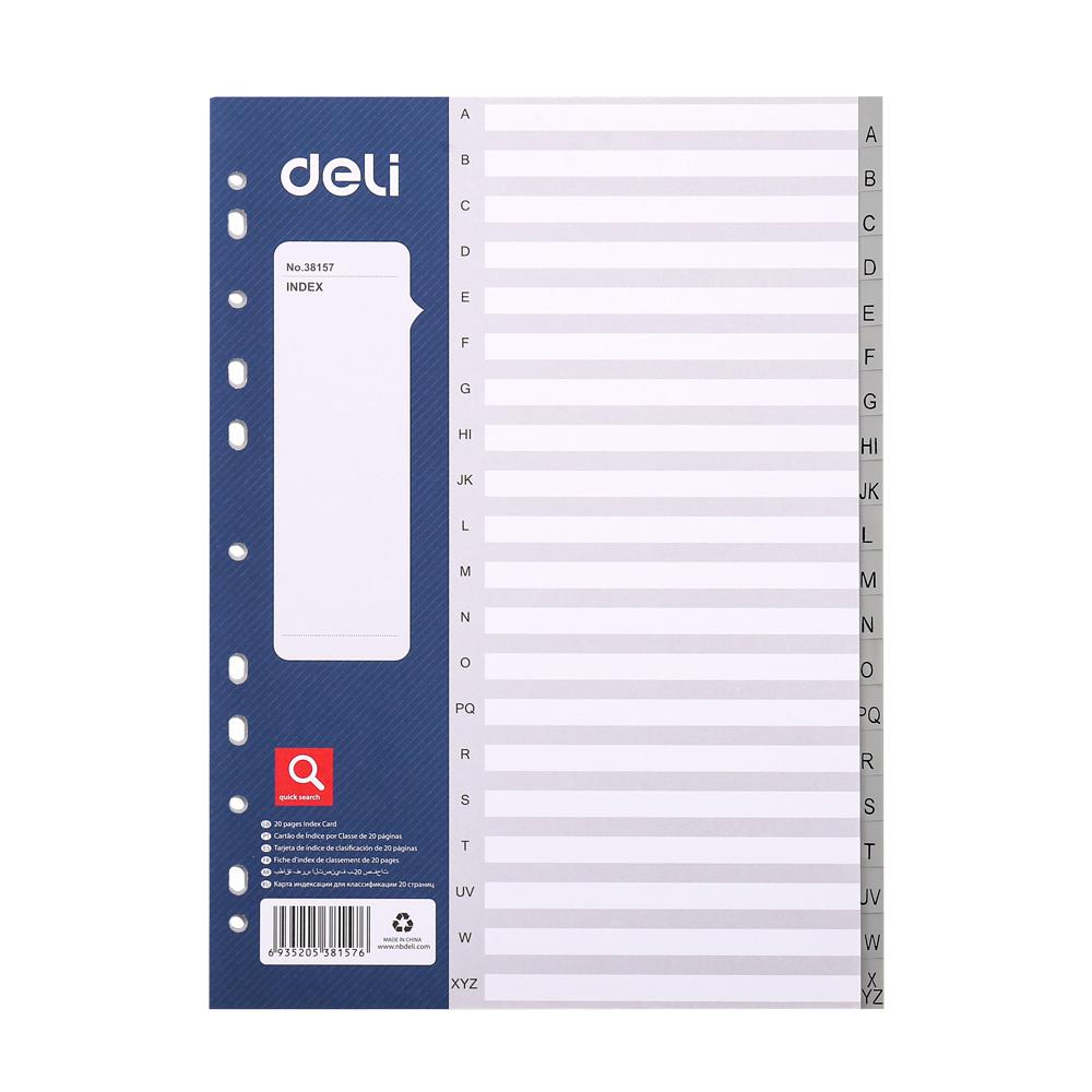 DELI 20P ALPHABETICAL INTERLEAVE
