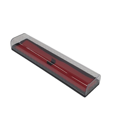 BOITE STYLO A OFFRIR VIDE ROUGE / TRANSPARENT 1 STYLO MONAMIX