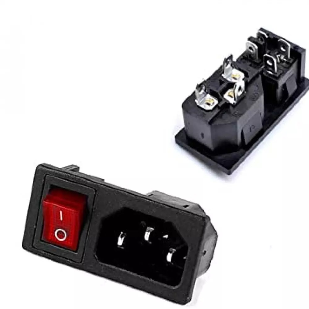 MALE SWITCH ON/OFF POWER SOCKET