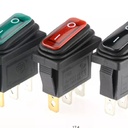 KCD3 WATERPROOF ROCKER SWITCH WITH LIGHT 3PIN 2POSITION
