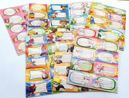 [MX-2207] ETIQUETTE SCOLAIRE 10pcs MONAMIX