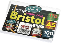 [EP-0072] FICHE BRISTOL A5 UNI 100F 170g/m² EXCELLES