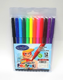 [SDJ-2802] EL-DJIAD 12-COLOR FELT-TIP PEN