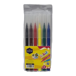 [IS01303] STYLO FEUTRE 6 COULEURS EXINE