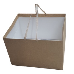SIMPLE KRAFT PAPER BAG 37x26x30cm RACIM