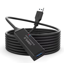 USB 3.0 M/F EXTENSION CABLE WITH AMPLIFIER 10m