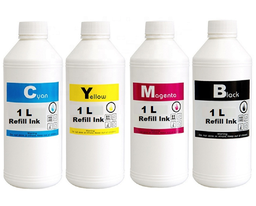 通用打印机墨水包 4 件 CMYN 1L STAR INK