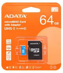 64GB 存储卡 + ADATA MICRO SD 适配器