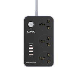 [SC3412] MULTIPRISE 3 PRISES + 3 USB-A + 1 USB-C LDNIO