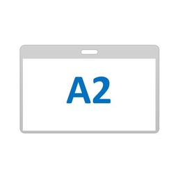[JL-802] A2 PVC NEUTRAL BADGE HOLDER