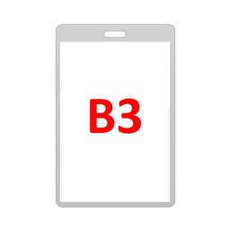 [JL-903] B3 PVC NEUTRAL BADGE HOLDER