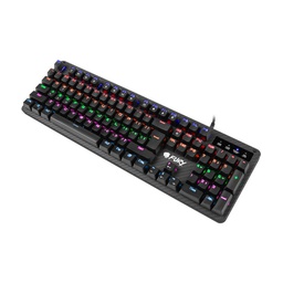 [NFU-1394] CLAVIER GAMING USB MECANIQUE RETROECLAIRÉ TORNADO FURY