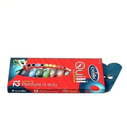 [SE2962] WATER PAINT BOX OF 12 COLORS x 9ml EXCELLENT
