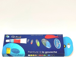 [SE2967] GOUACHE PAINT BOX OF 12 COLORS x 9ml EXCELLENT