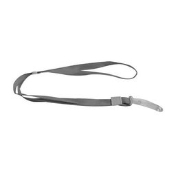 BADGE HOLDER CHAIN 1cm GREY