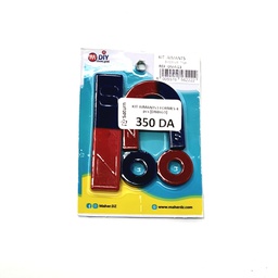 [DMAG3] مجموعة مغناطيسات ثلاثية الأشكال، 4 قطع