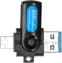 [KHL-18] OTG USB إلى TYPE C + بطاقة ذاكرة 2 في 1