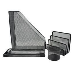 [TY323-B] EAGLE METALLIC 6-IN-1 DESK ORGANIZER