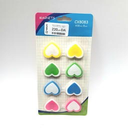 [IY0076] HEART BOARD MAGNET 30mm 8pcs EXINE