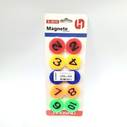 [RS-S-3010] MAGNET BOARD NUMBERS 10pcs RAMA