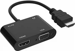 HDMI M TO HDMI F + VGA F ADAPTER CABLE
