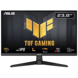 [VG3A] شاشة ألعاب ASUS TUF IPS مقاس 23.8 بوصة، بمعدل تحديث 180 هرتز ووقت استجابة 1 مللي ثانية