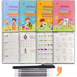 [9511-1/2] ماجيك 4 كتب + 5 أقلام