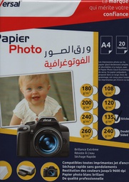 ورق صور ذاتي اللصق A4 135 جم 20F Versal