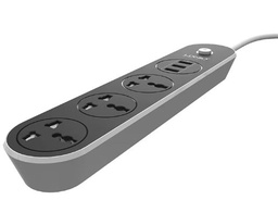 [SC3301] 3 插座电源排插 + 3 个 USB A 1.6 米 带 LDNIO 开关