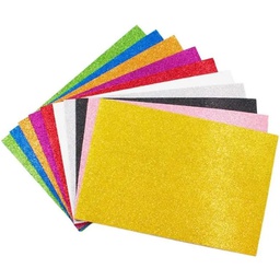 [3471] PAPIER PAILLETTE A4 240g 10pcs SAMBARA