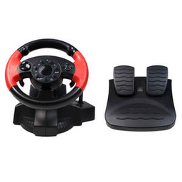 MINI GAMING WHEEL WITH PEDALS 3IN1 PLAY STATION 2 + PC