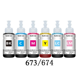 PACK ENCRE EPSON 673 6pcs CMYN+LC+LM 6x70ml