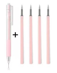 OUTIL DE COUPE ARTISANAL S/F DE STYLO AVEC LAME ROTATIVE 360° + 4 RECHANGES