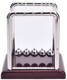 BROWN 1PC Newtons Cradle Steel Balance Ball Physics Science Toy Fun Decoration Gift Hot Sale