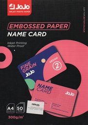 [JY-3005-2] PAPIER CARTE DE VISITE A4 300g/m² 50F DESIGN 2 FINE GRAIN JOJO