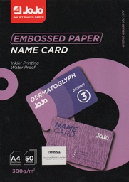 [JY-3005-3] PAPIER CARTE DE VISITE A4 300g/m² 50F DESIGN 3 DERMATOGLYPH JOJO