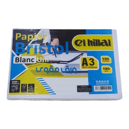 FICHE BRISTOL A3 UNI 180g/m² 100F EL-HILLAL