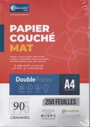 PAPIER COUCHÉ A4 90g MAT DOUBLE DACES 250F GALAXIE