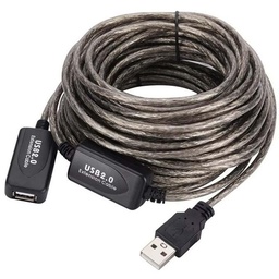 CABLE EXTENSION USB 15m M/F AVEC AMPLIFICATEUR