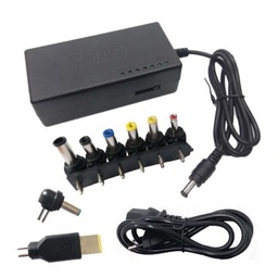 TRANSFORMATEUR UNIVERSEL 12V-24V 96W 8 TETES + HP BLEU + USB LENOVO