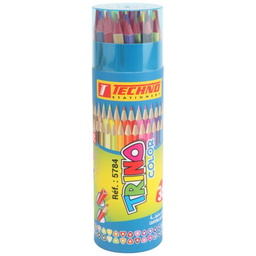 [5784] CRAYONS DE COULEUR 36/18 EN TUBE TECHNO TRINO