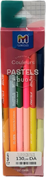 [CC-0818] CRAYONS DE COULEUR 6/18 DUO 12 COULEURS PASTEL MOBS